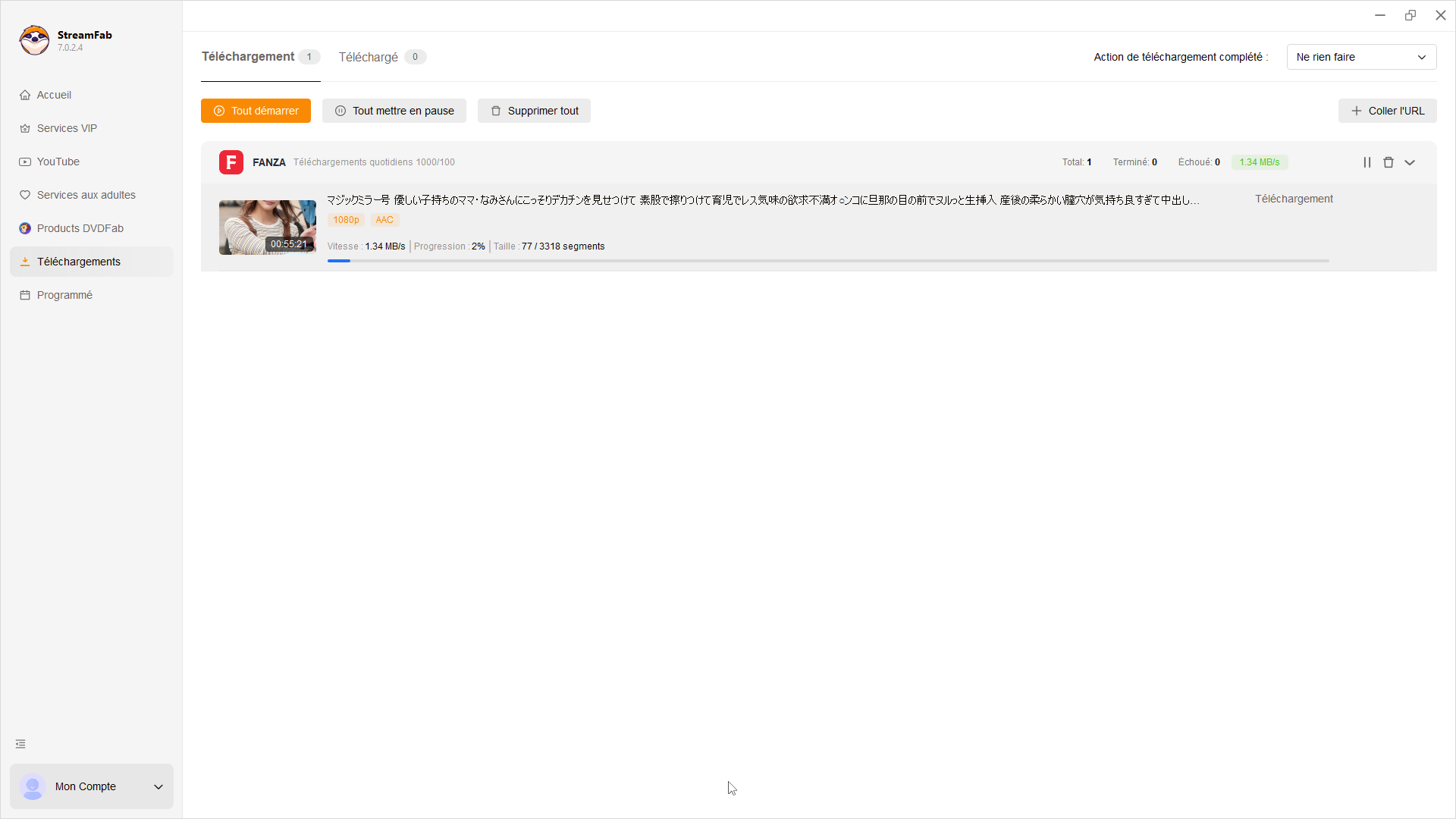 how to download fanza videos step 4