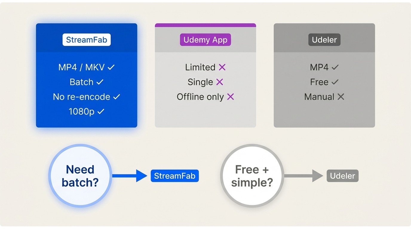 Comparison which method should you choose