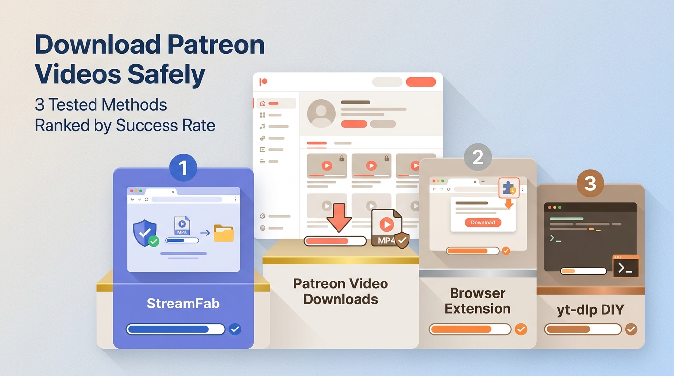 How to Download Patreon Videos in 2026: 3 Safe Ways, Including Free and DIY