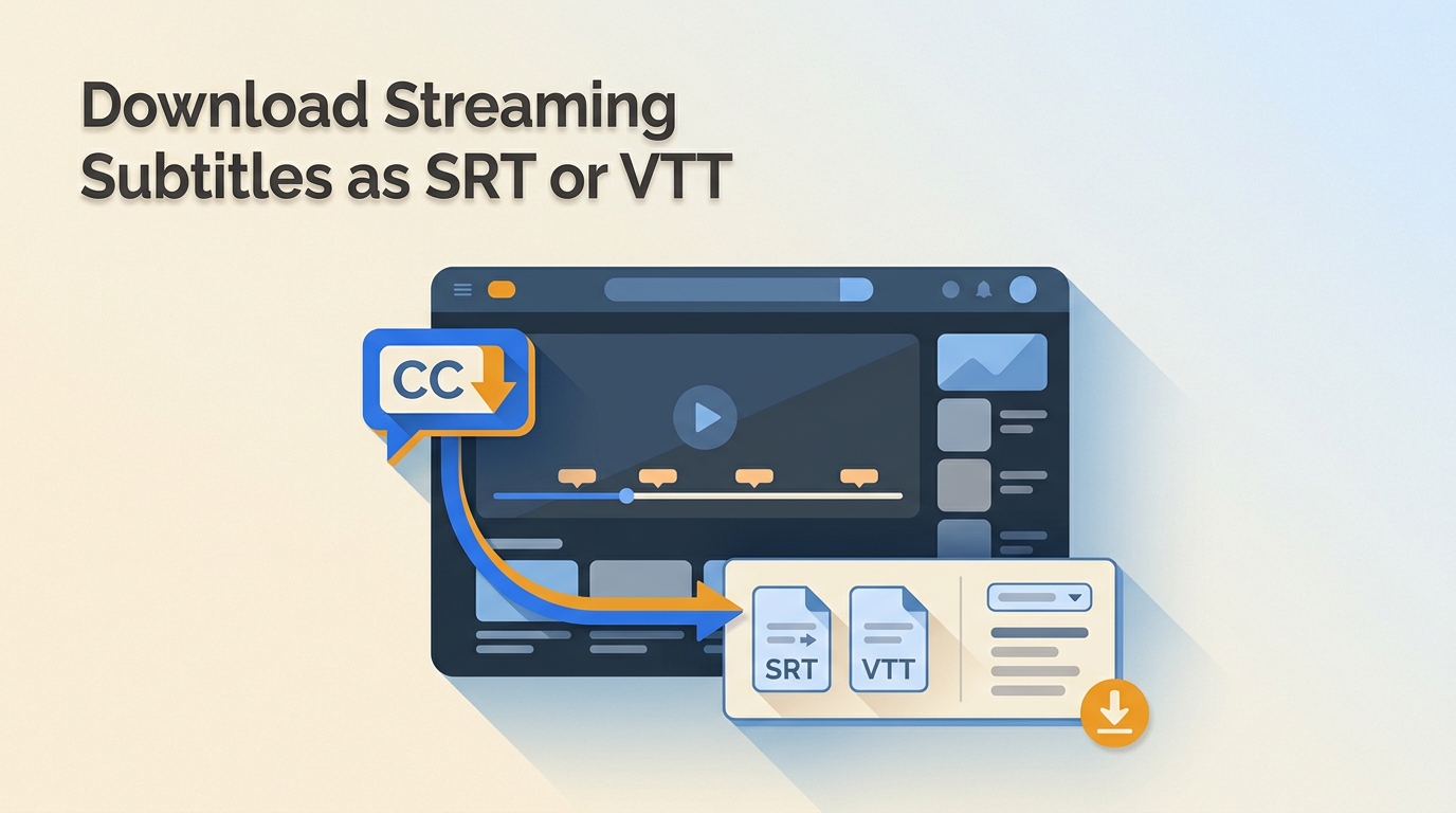 Download Amazon Prime Video Subtitles: Captions, SRT, and VTT