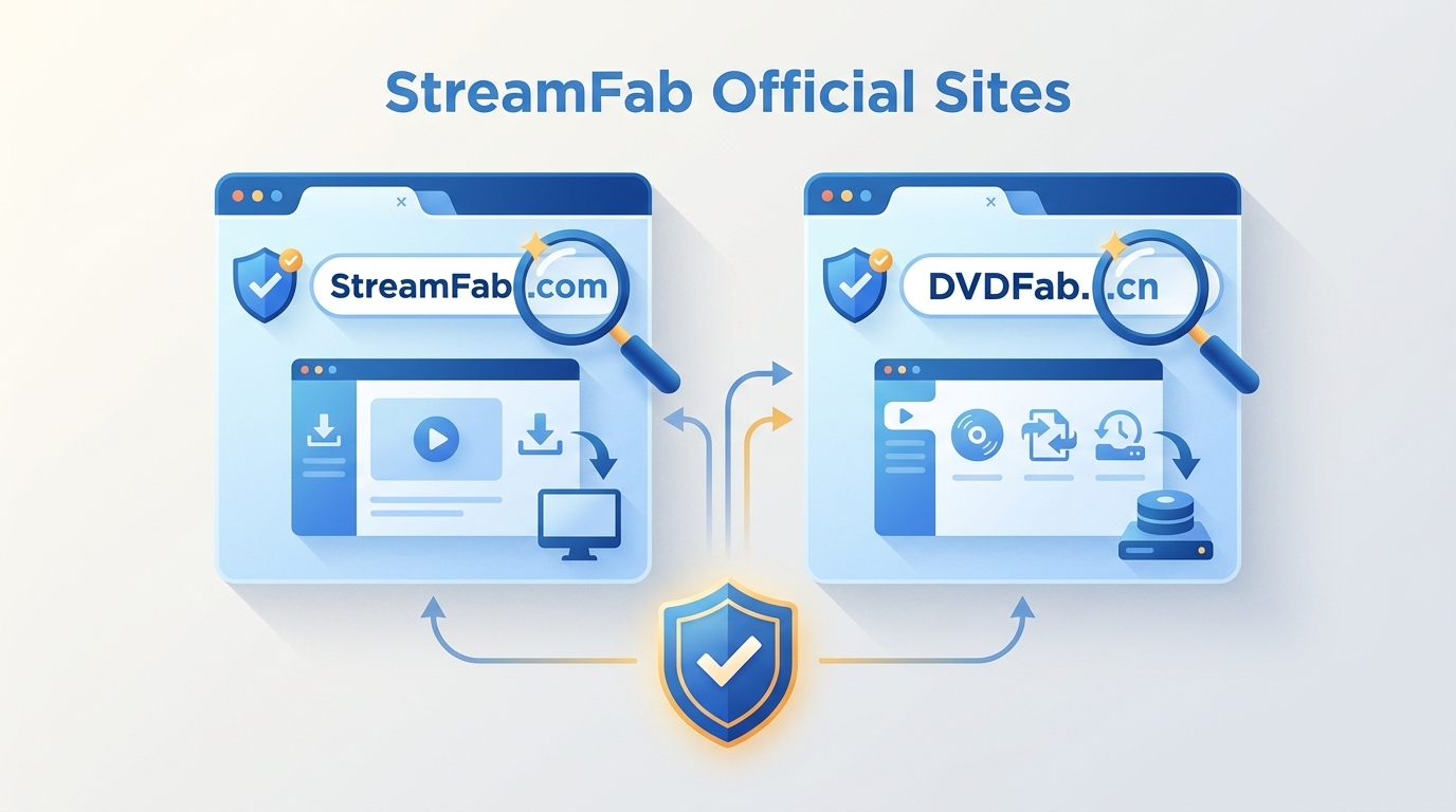 StreamFab's 2 Official Sites: StreamFab.com or DVDFab.cn?