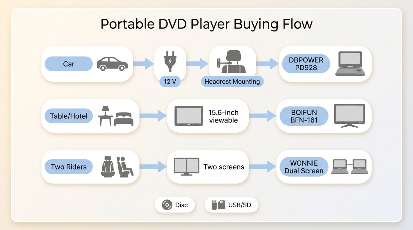 How car, tabletop, and two-rider use lead to DBPOWER, BOIFUN, or WONNIE