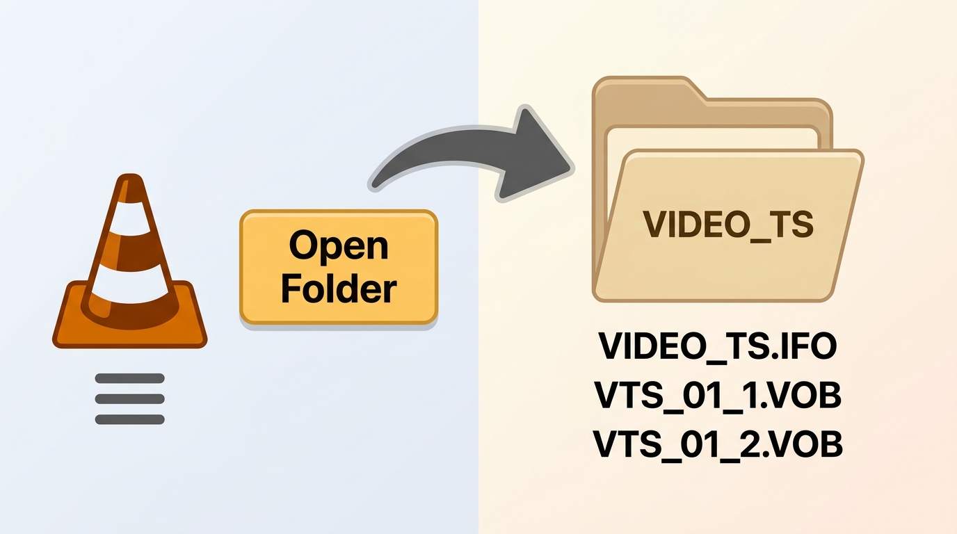 VLC opening a complete VIDEO_TS folder instead of one VOB segment