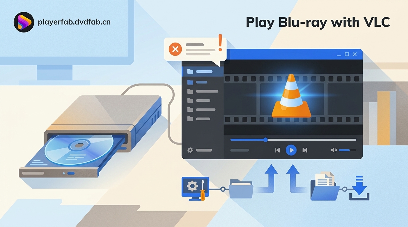 Play Blu-ray on VLC: 2 Setup Methods and Error Fixes