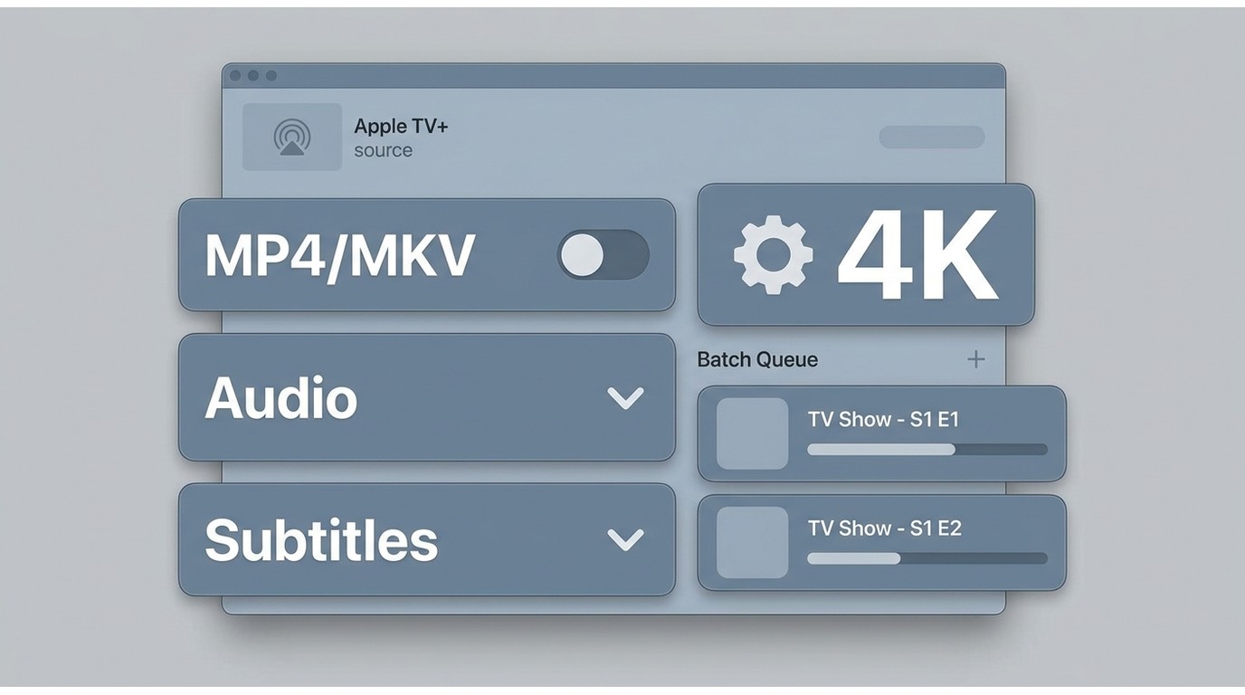 StreamFab Apple TV Downloader with Apple TV+ source and MP4, subtitles, and 4K options
