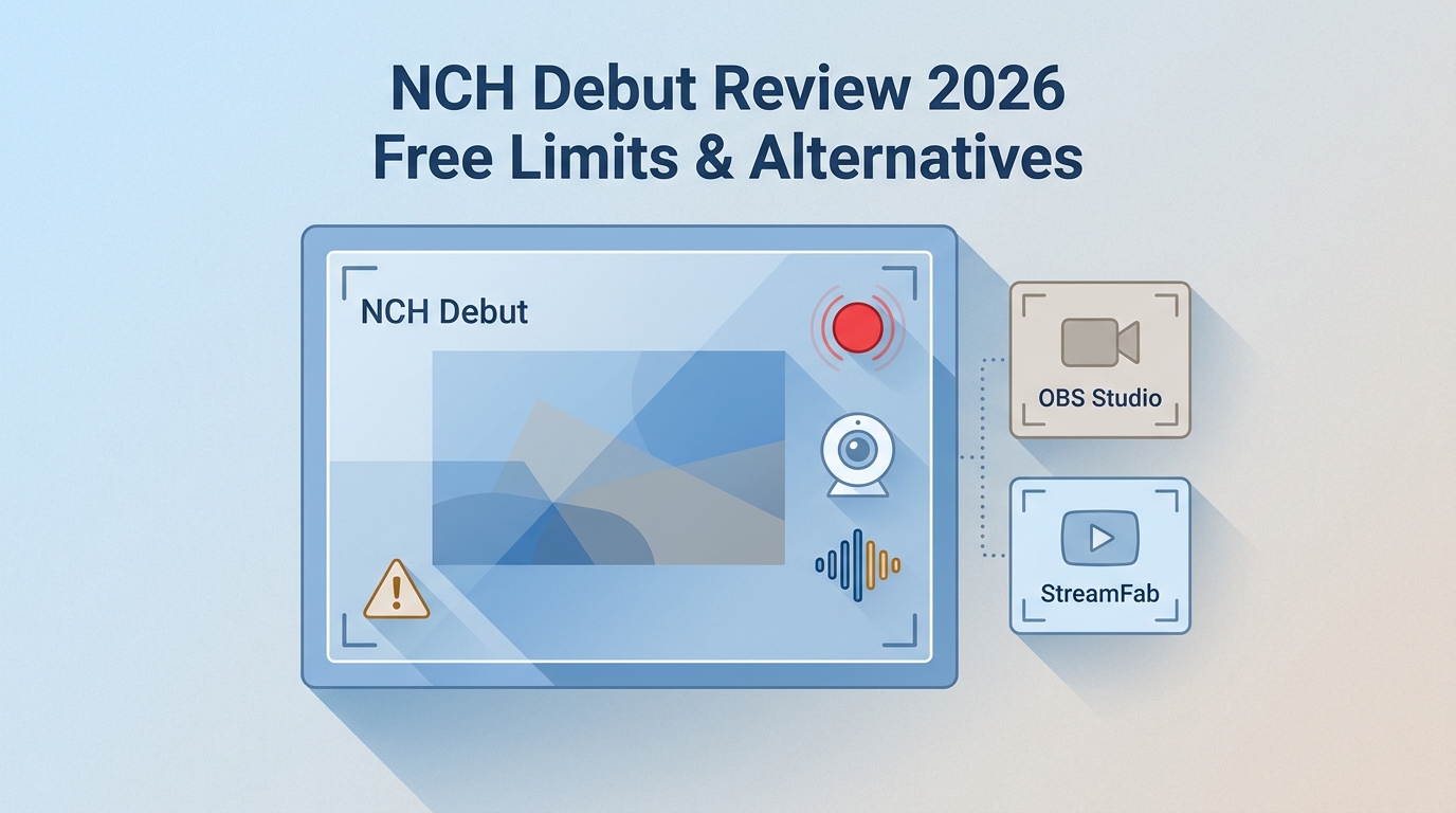 NCH Debut Video Capture Review 2026: Free Limitations & Alternatives