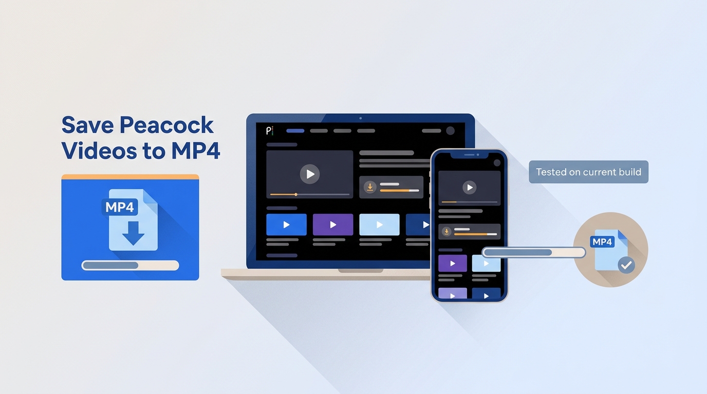 How to Preserve Peacock Videos to MP4: 100% Working