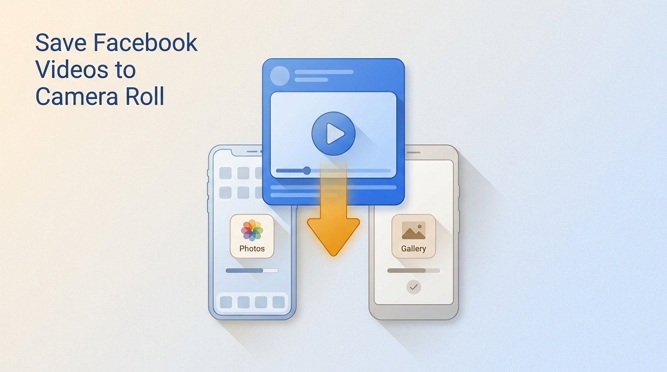 How to Save Facebook Videos to Camera Roll on iPhone or Android