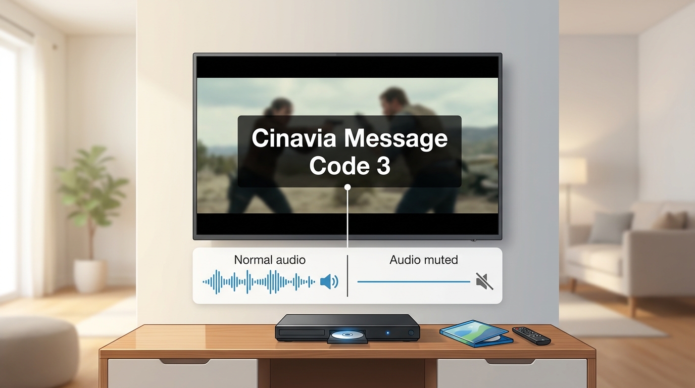Why Cinavia Message Code 3 can mute audio during playback on a compatible player