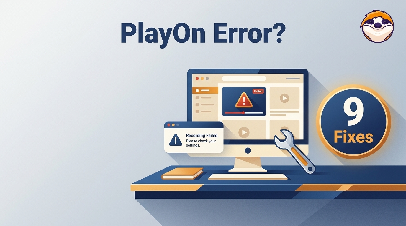 PlayOn Not Working? 9 Fixes for 2026 Errors (Unknown Error, Won't Record)