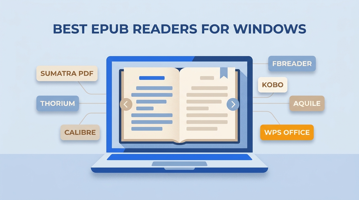 7 Best EPUB Readers for Windows (2026 Review): Tested for Every User