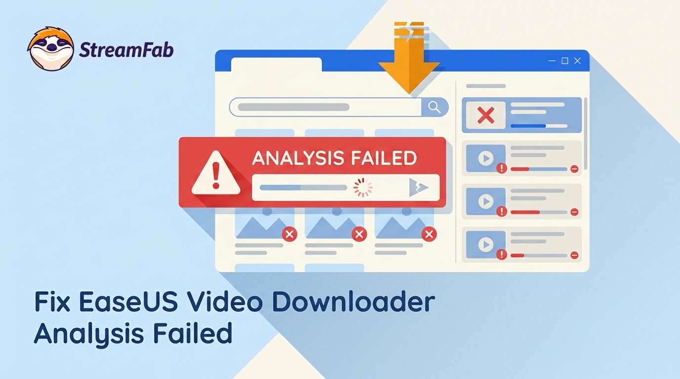 EaseUS Video Downloader Not Working? 7 Fixes for "Analysis Failed" (2026)