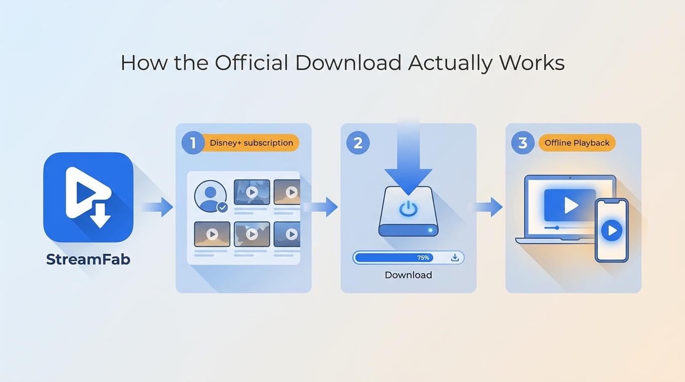 How the official download actually works