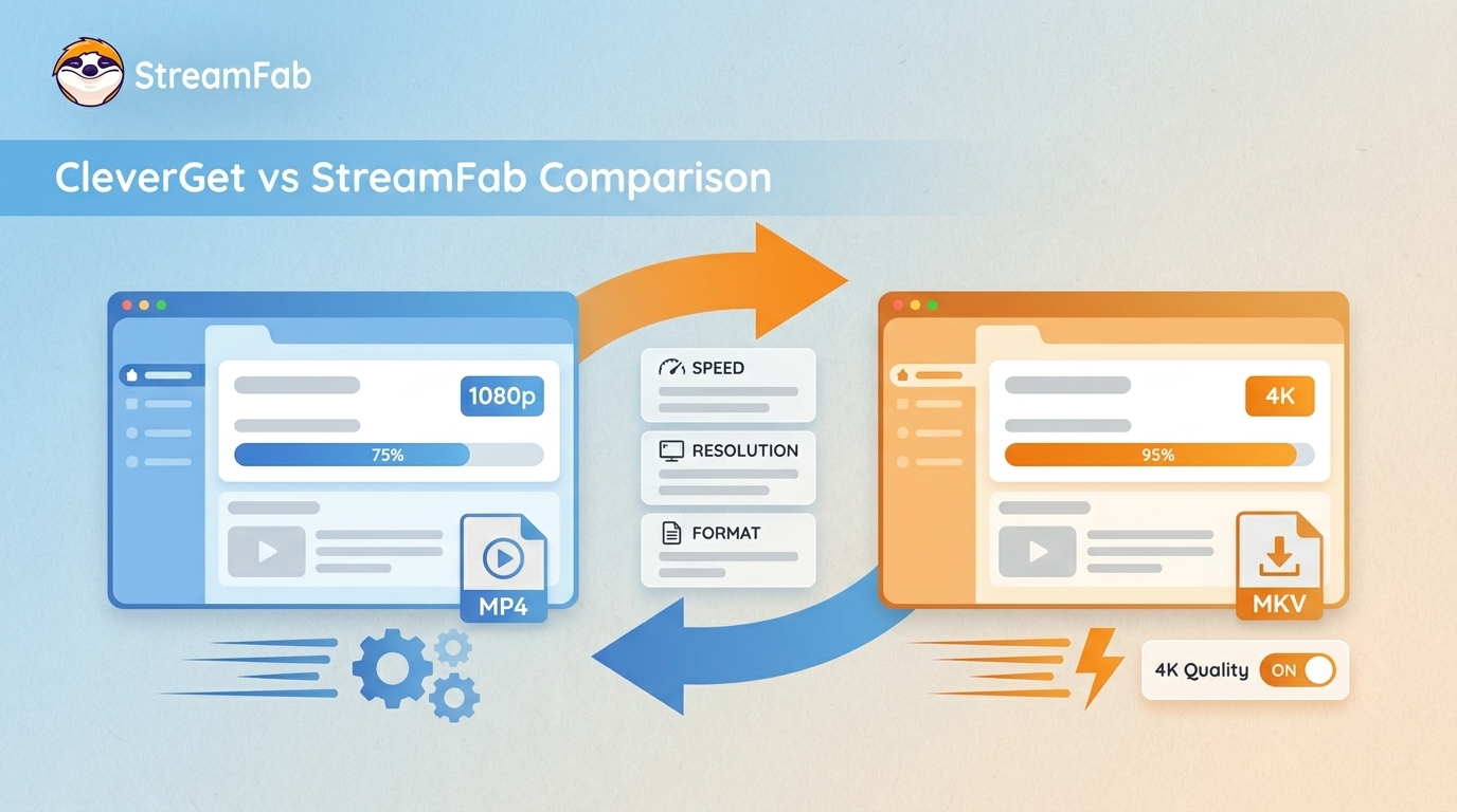 CleverGet vs StreamFab (2026): Speed, Resolution and Format Tested
