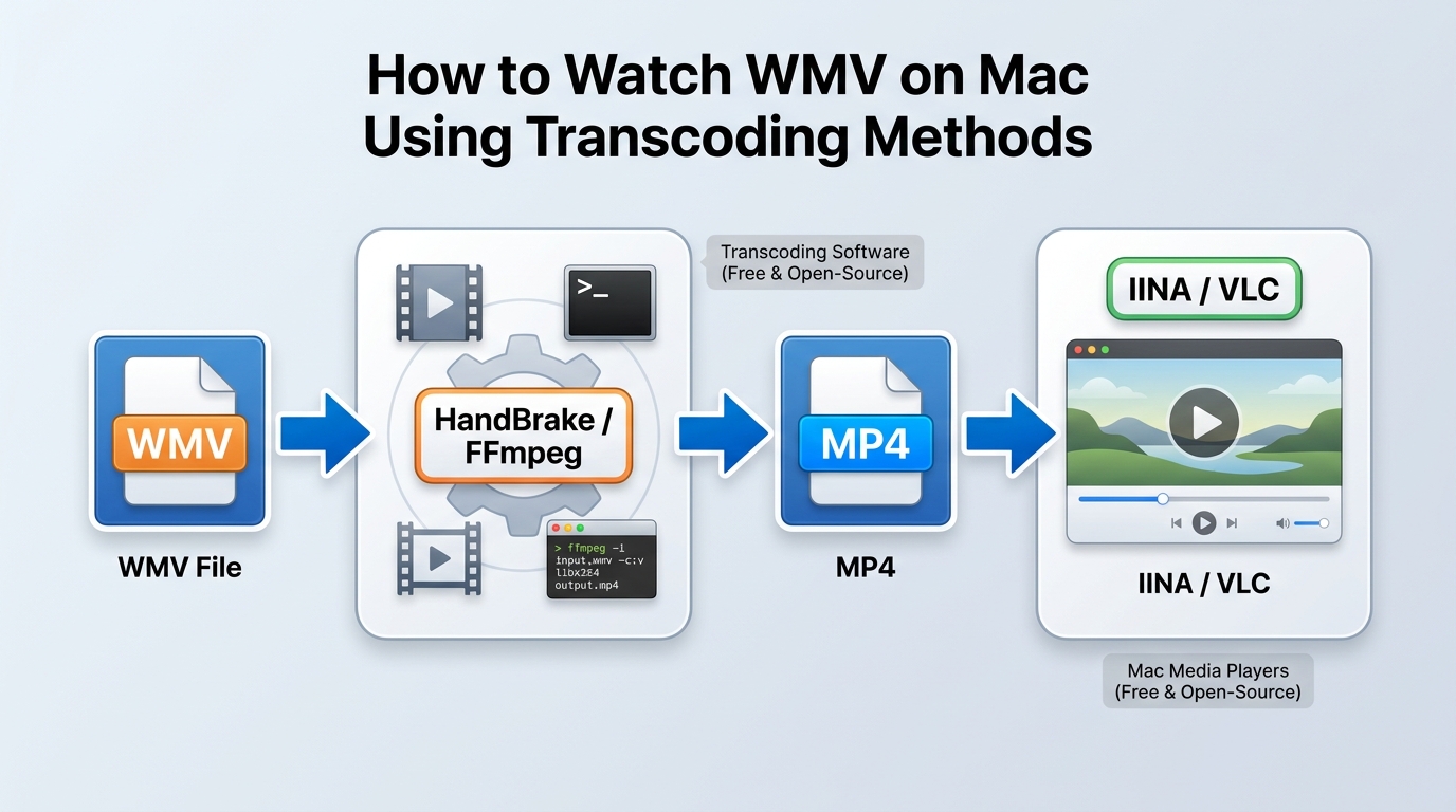 How to watch wmv on mac using transcoding methods