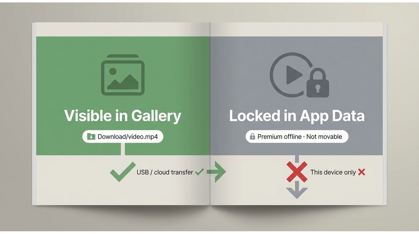 Save files to gallery or storage