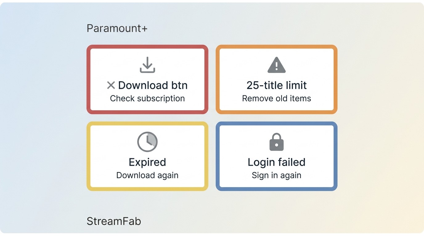 Fix common showtime download problems