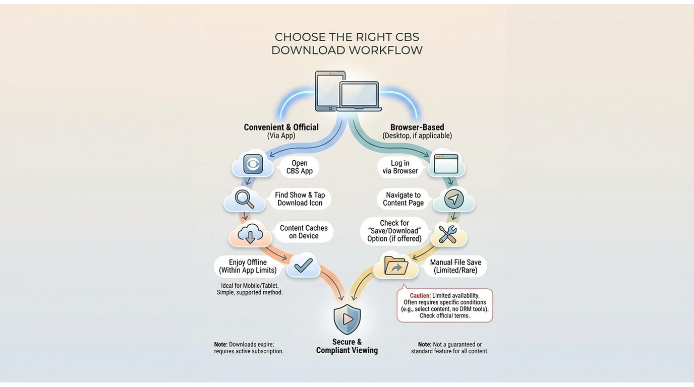 Choose the right cbs download workflow