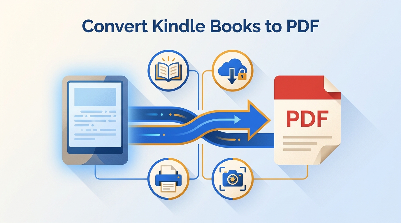 4 Ways to Convert Kindle to PDF in 2026
