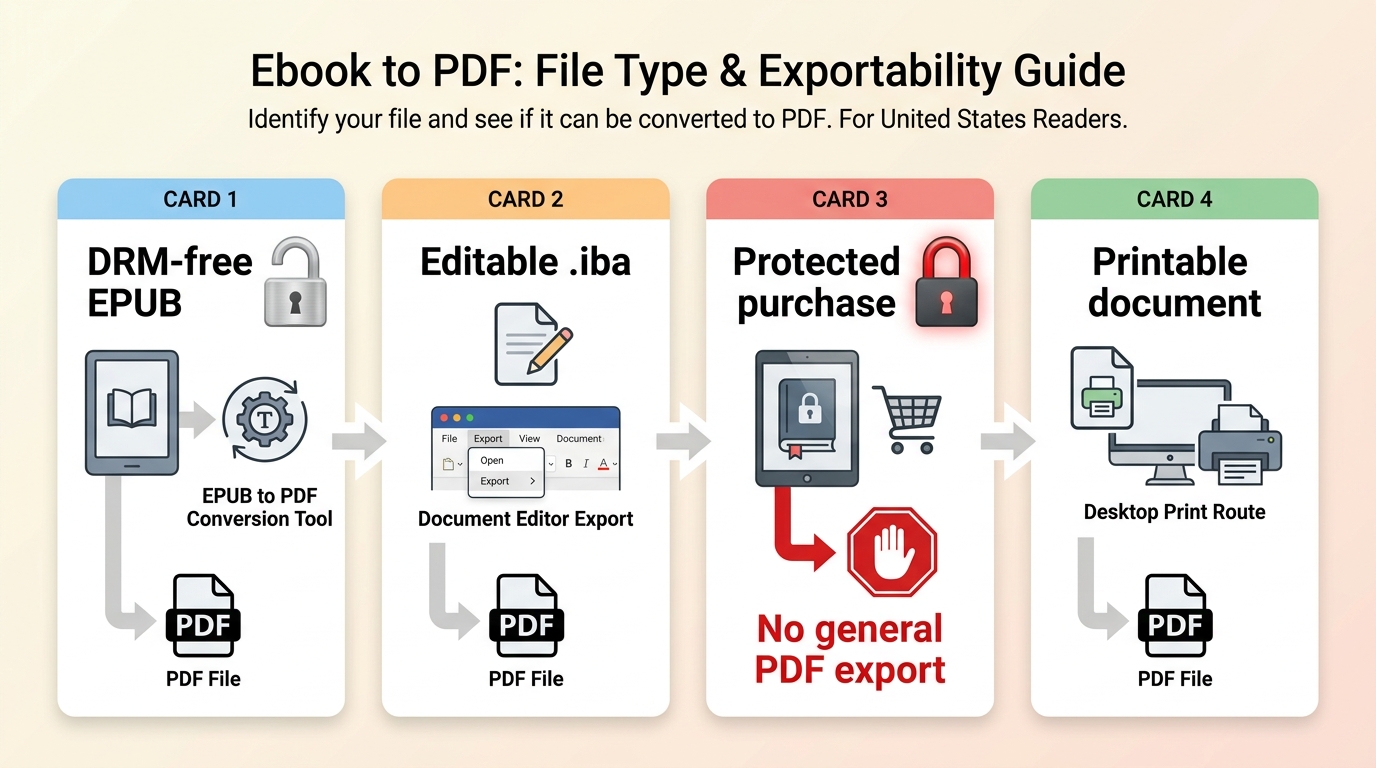 Apple Books file types and their valid PDF conversion routes