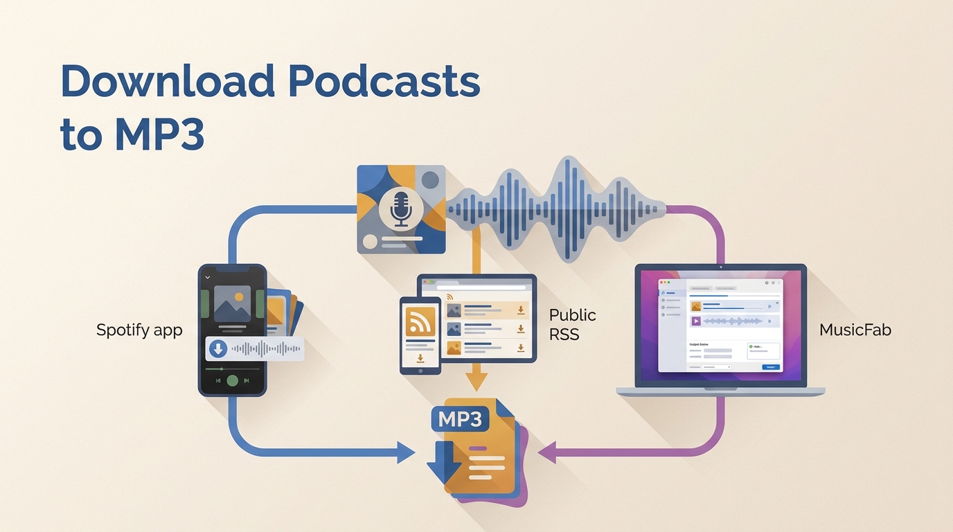 Download Spotify Podcasts to MP3: 3 Routes for Desktop and Phone (2026)