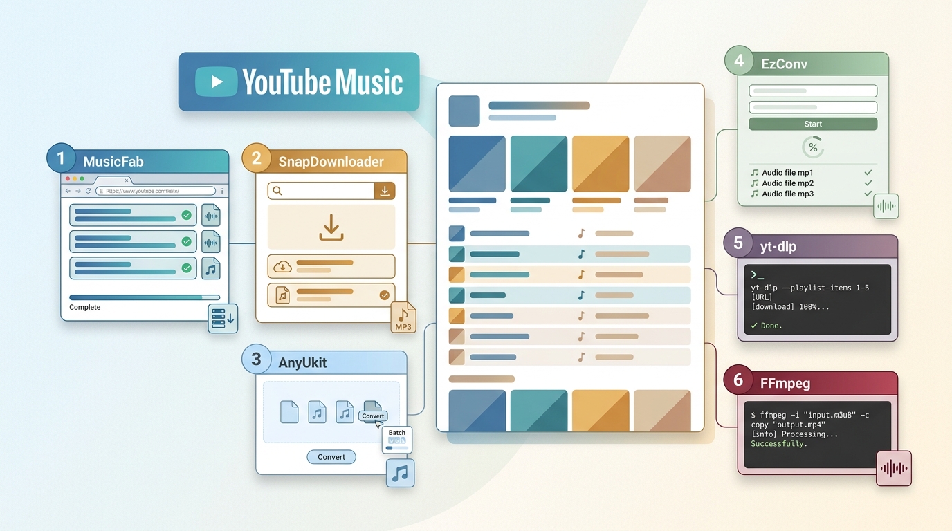 6 YouTube Music Playlist Downloaders Tested in 2026