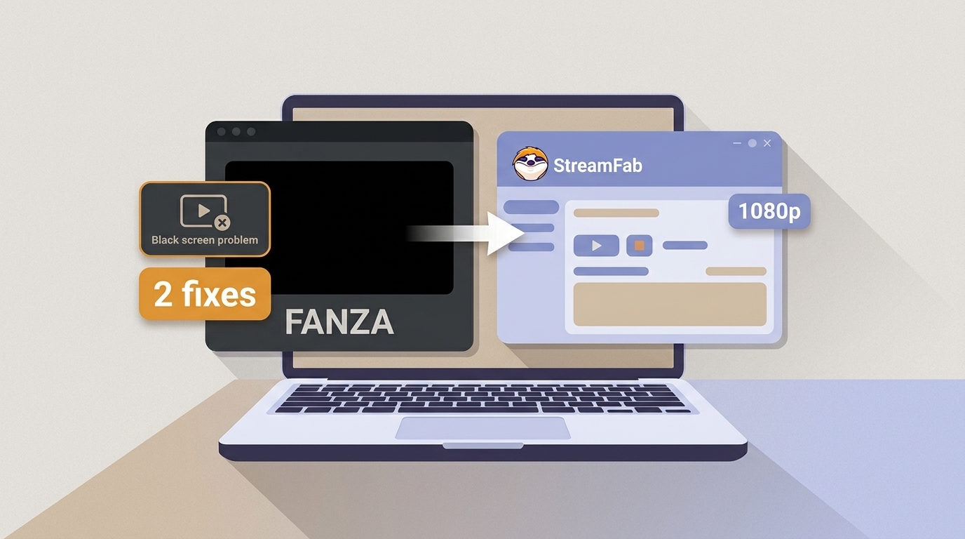 Record 1080p FANZA Videos on PC: 2 Black-Screen Fixes