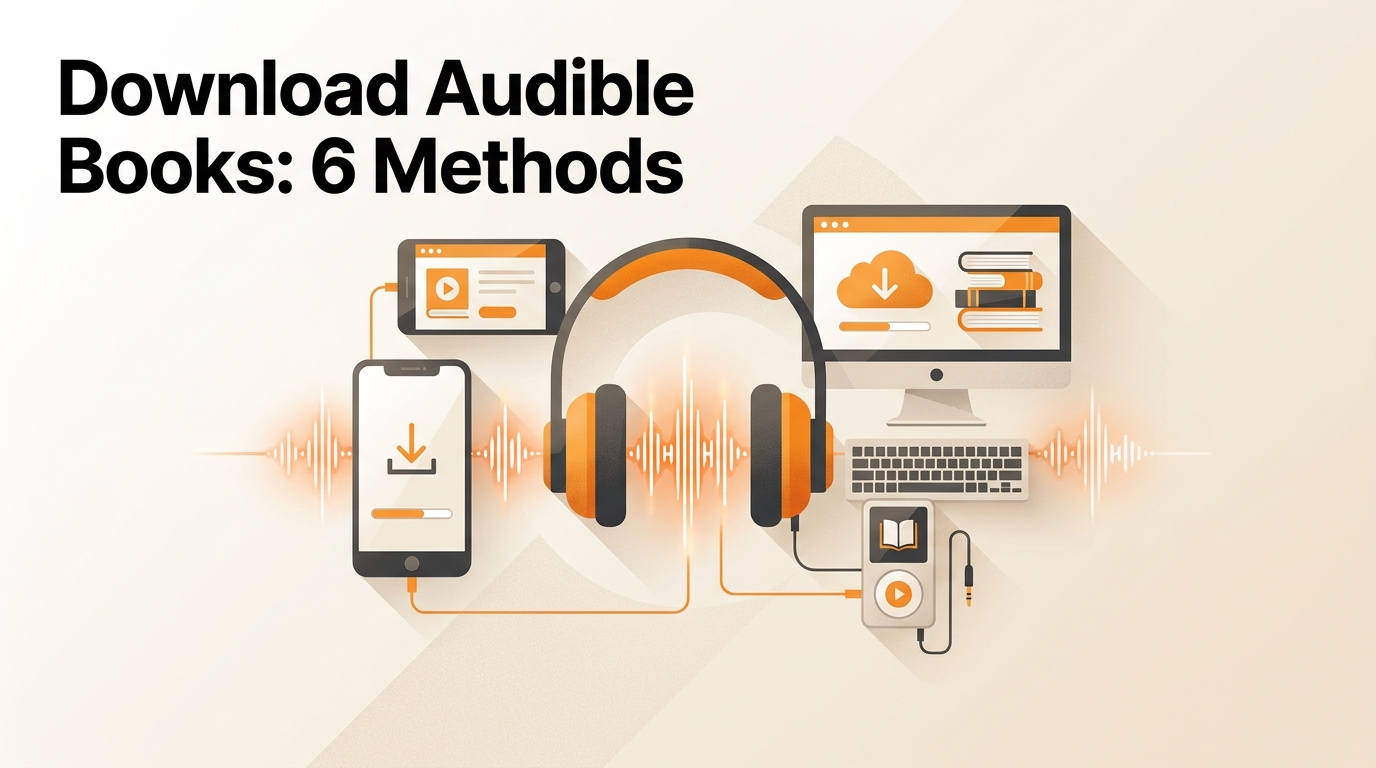 Download Audible Books: 5 Routes for Phones, Computers, and Players