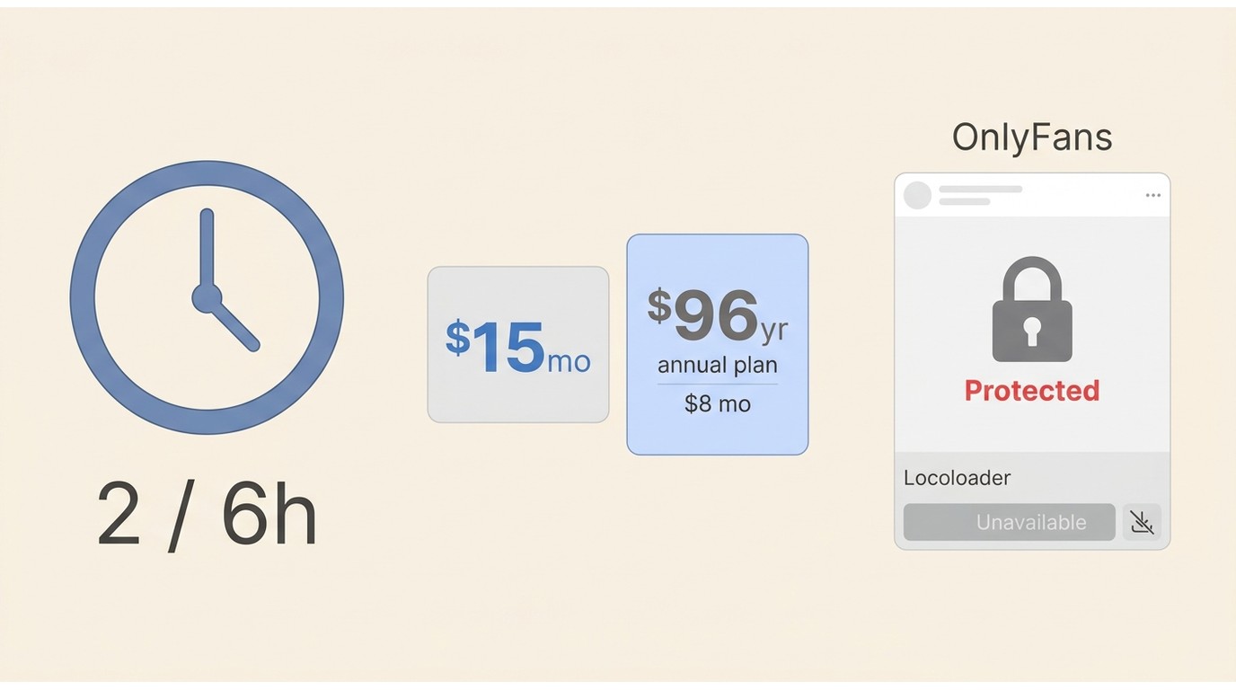 Locoloader free allowance of two extractions every six hours and subscription pricing