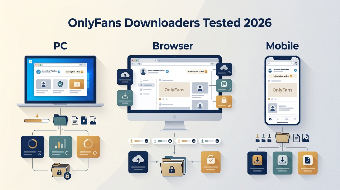 OnlyFans Downloaders Tested in 2026: PC, Browser, Mobile.