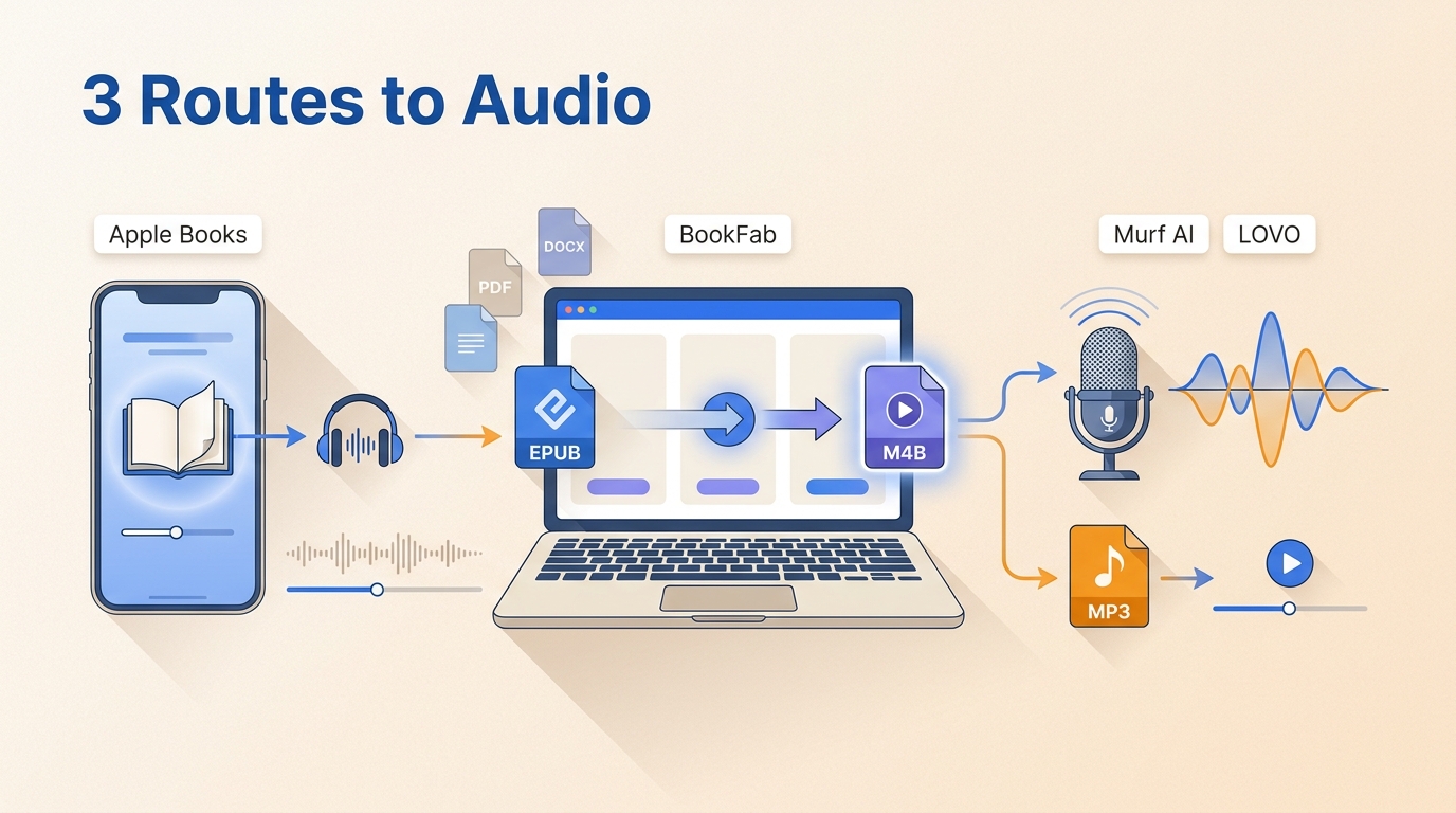 Ebook to Audiobook: 3 Routes for Any File or Device