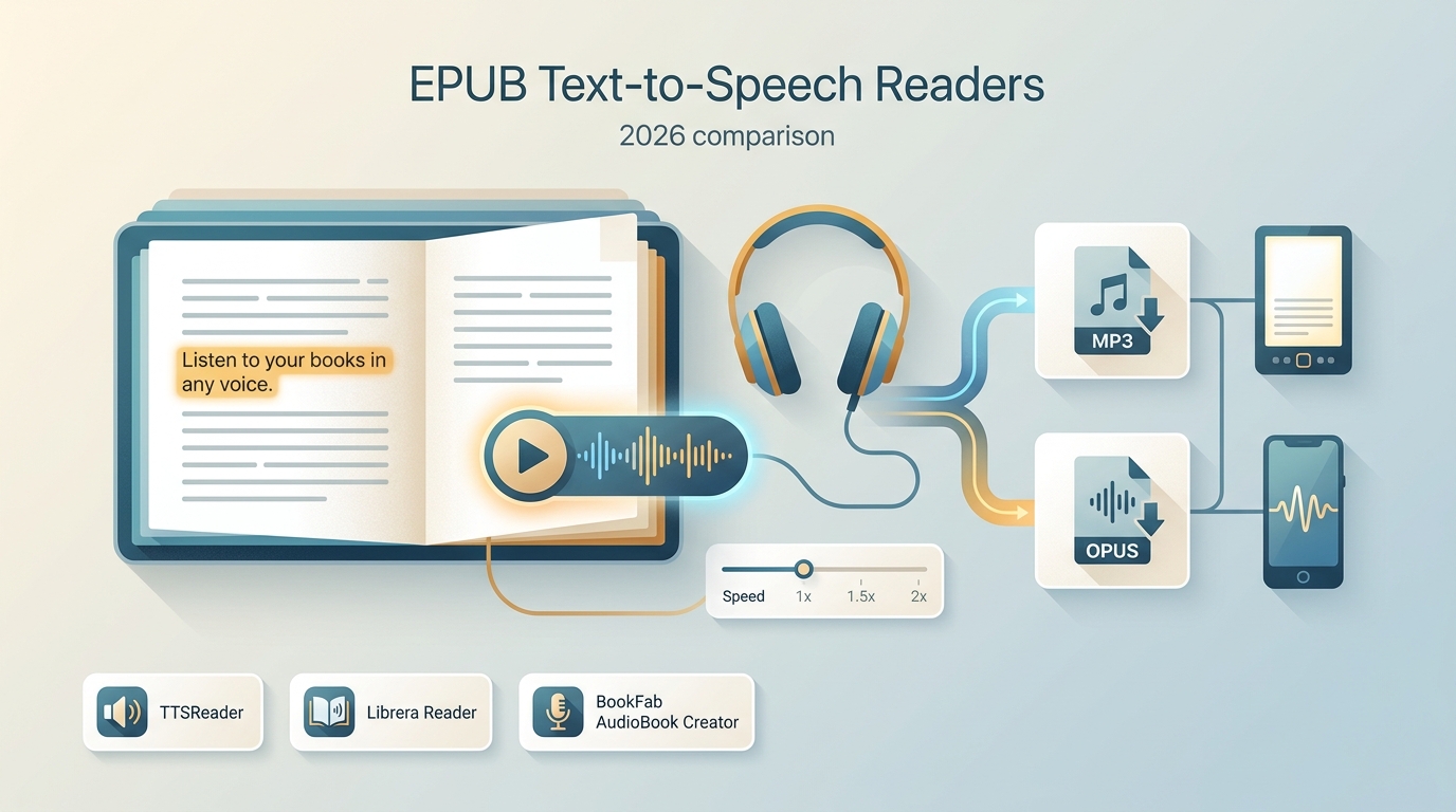 6 EPUB Text-to-Speech Readers and Audio Tools Compared (2026)