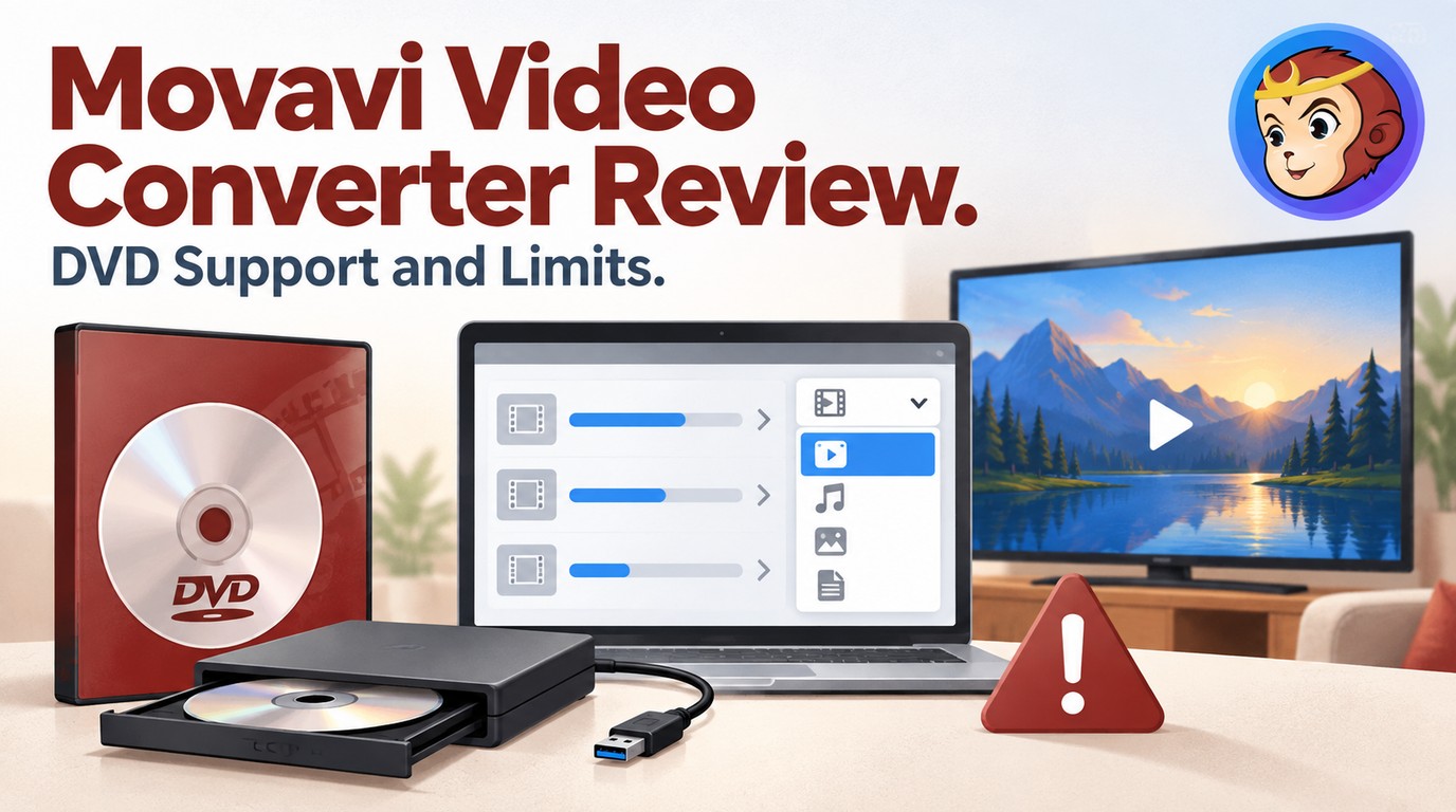 Movavi Video Converter 24.5.0 Review: DVD Support and Limits.