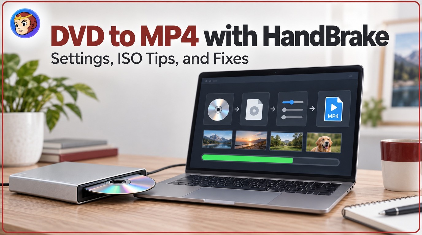 Convert DVD to MP4 with HandBrake: Settings, ISO Tips, and Fixes