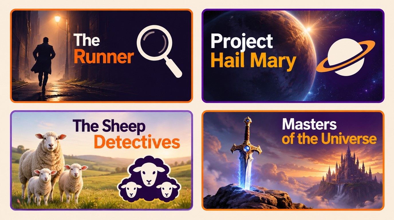 Four Prime Video picks matched to suspense, science fiction, family, and fantasy moods.