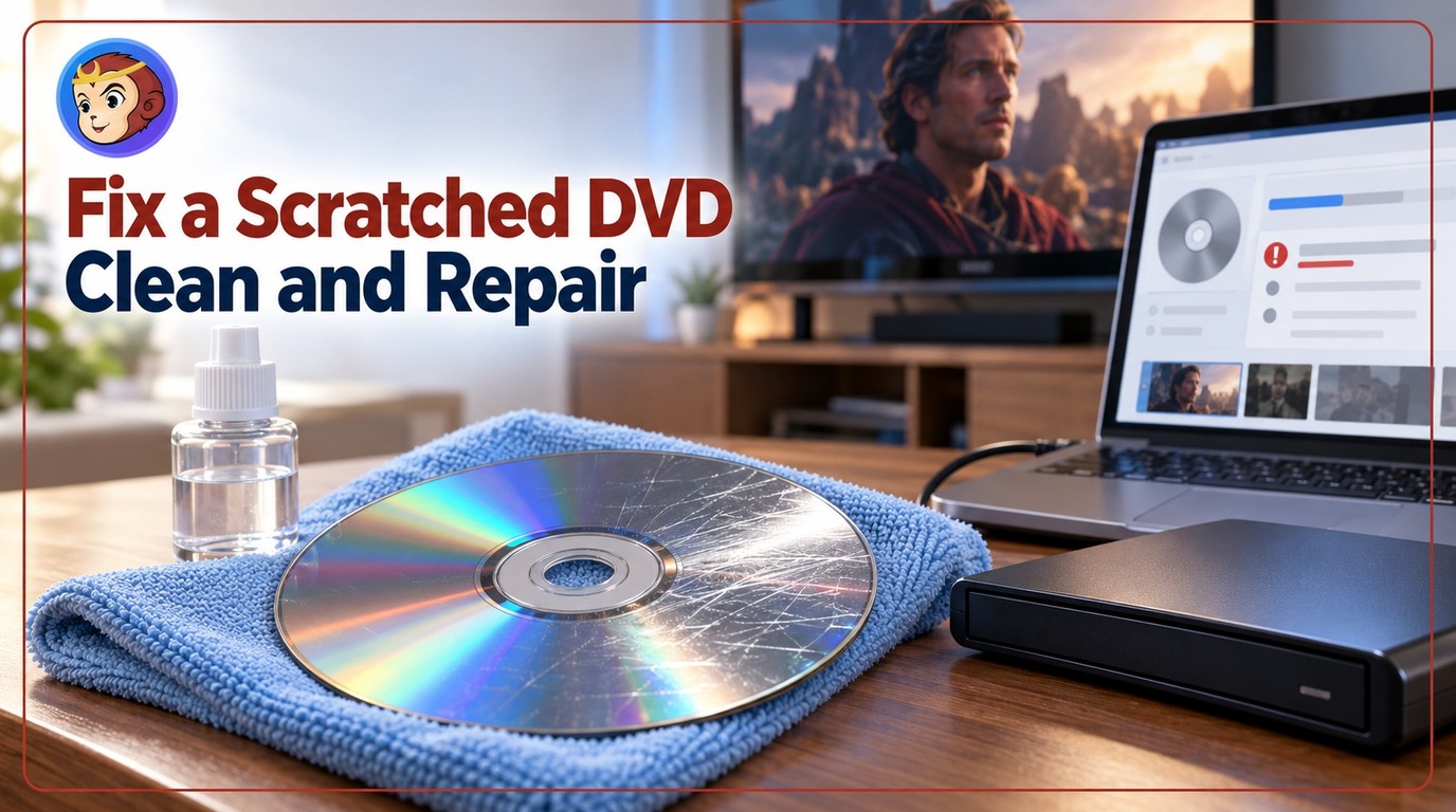 How to Fix Scratched DVD: Clean and Repair