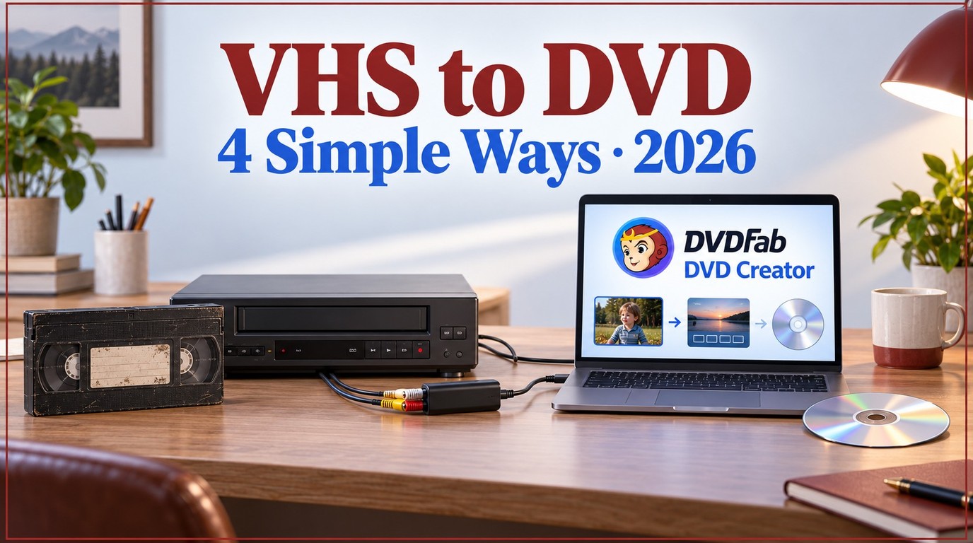 How to Convert VHS to DVD: Top 4 Simple Ways [2026 Updated]