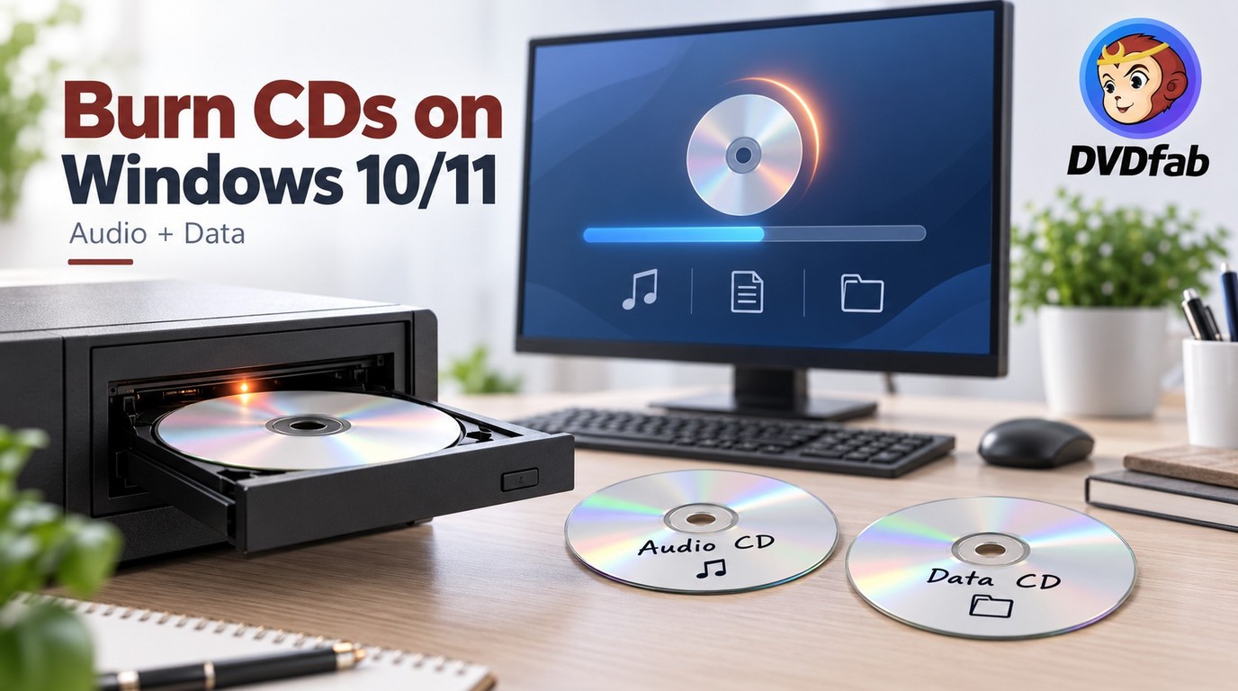 Burn CDs on Windows 10: Audio and Data Discs