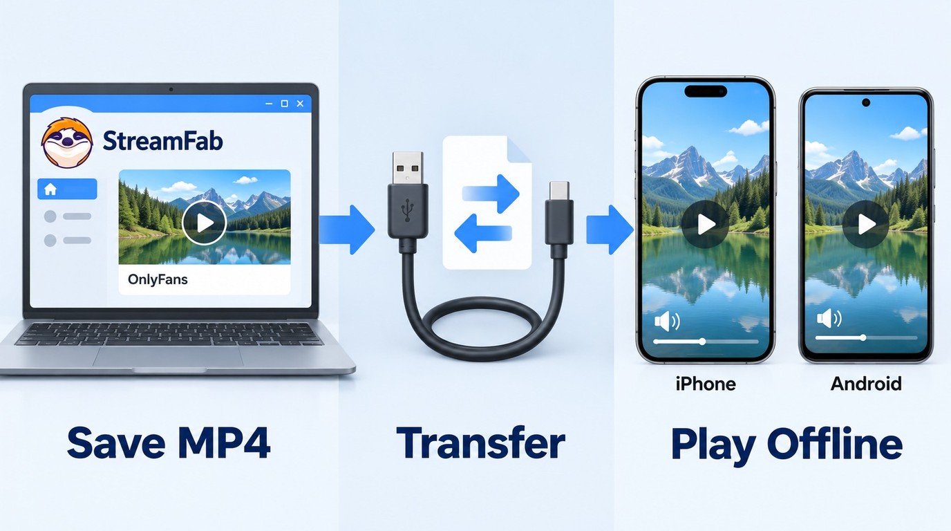 How to move an authorized OnlyFans MP4 from a PC to an iPhone or Android phone