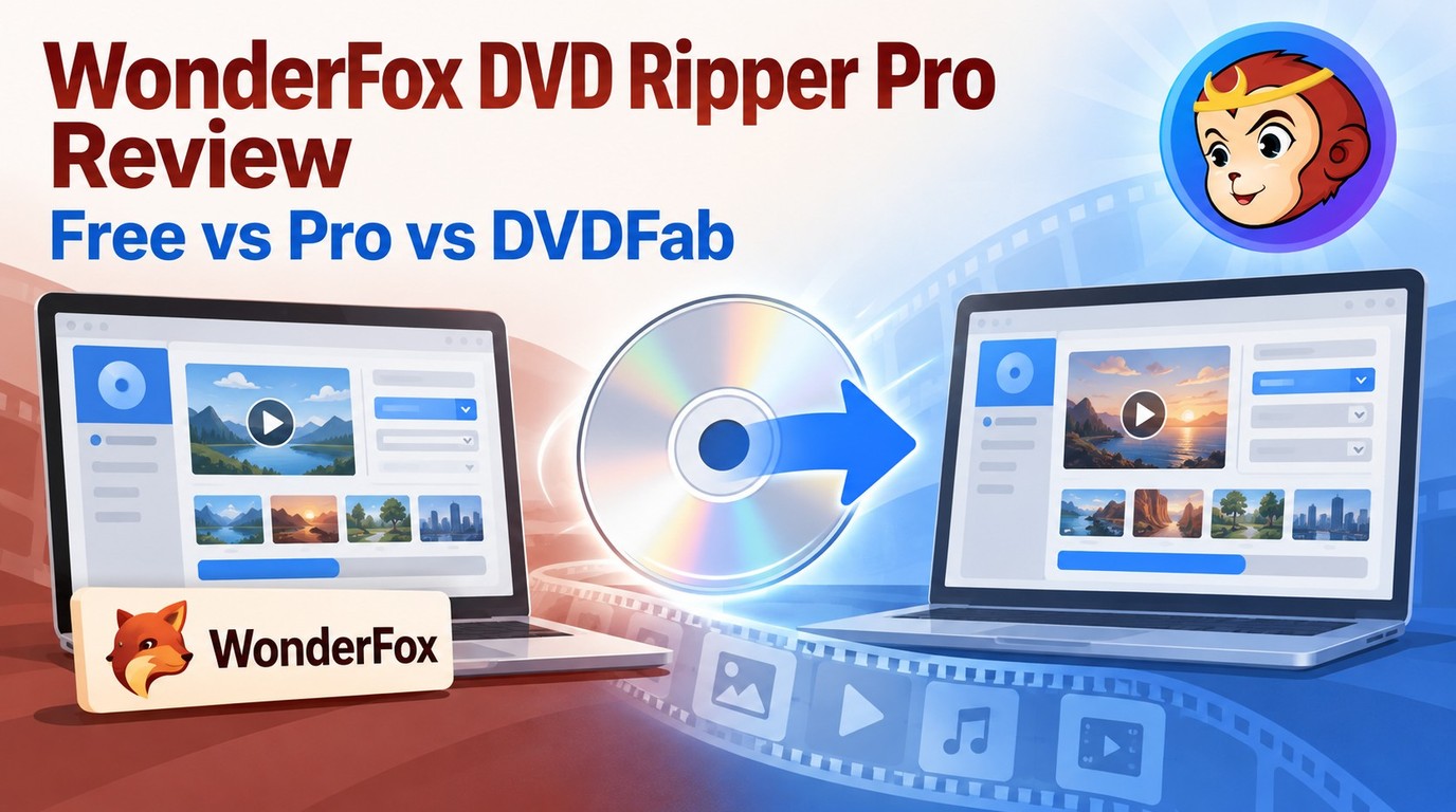 WonderFox DVD Ripper Pro Review: Free vs Pro and DVDFab