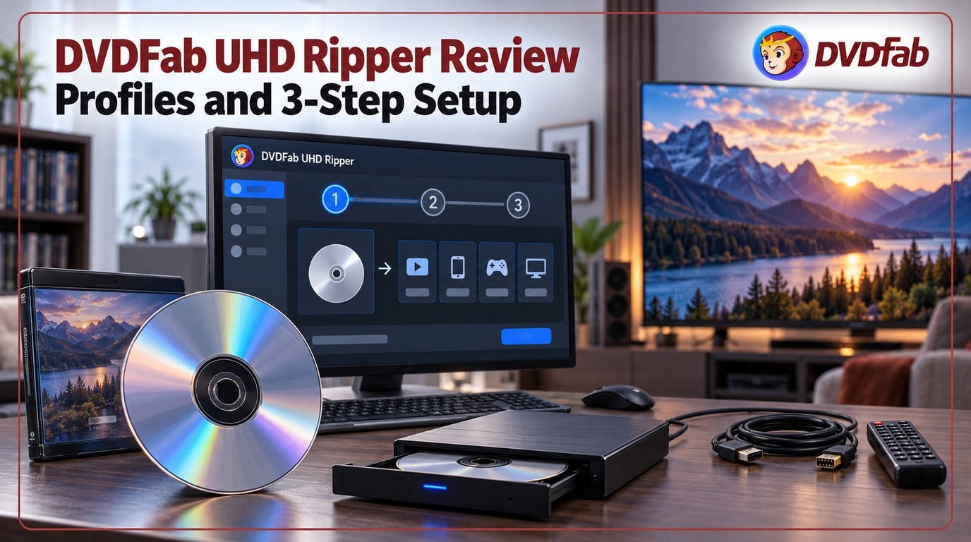 DVDFab UHD Ripper Review: Profiles and Three-Step Setup