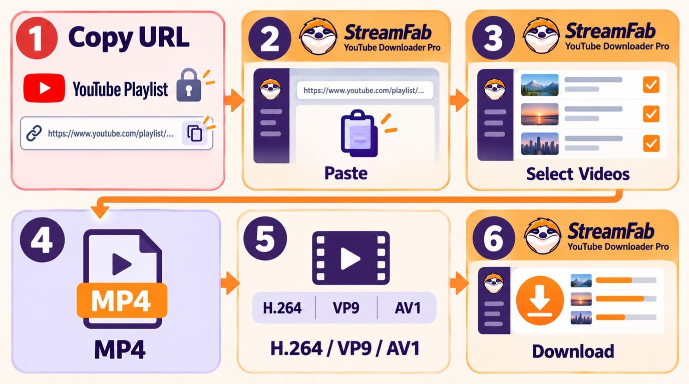 How to download a YouTube playlist as MP4 with StreamFab in six steps