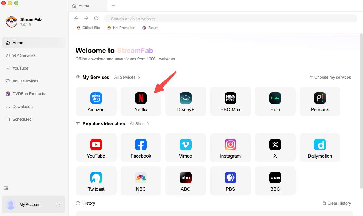 StreamFabで動画をダウンロードする方法