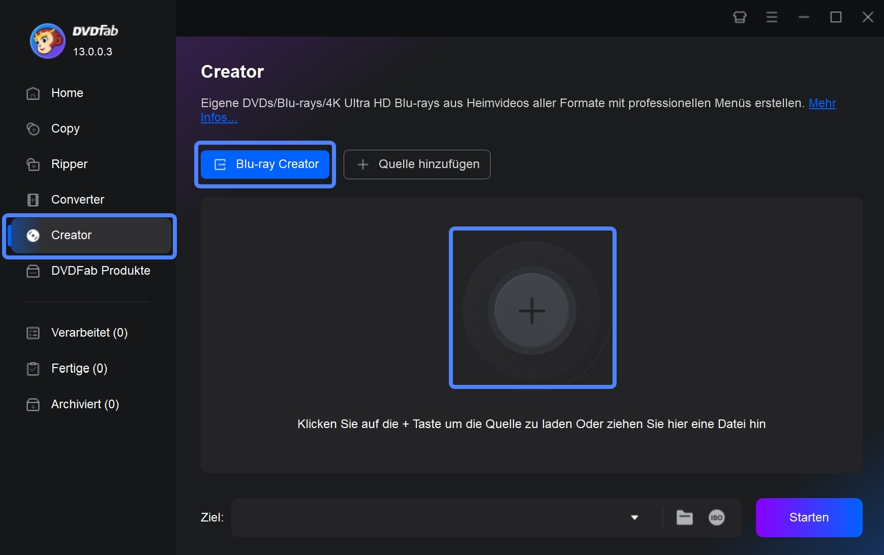 Wie kann man eine Blu-ray auf einem Mac mit DVDFab Blu-ray Creator brennen
