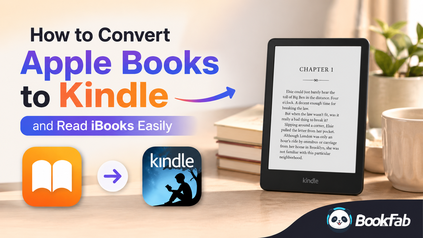 How to convert apple books to kindle