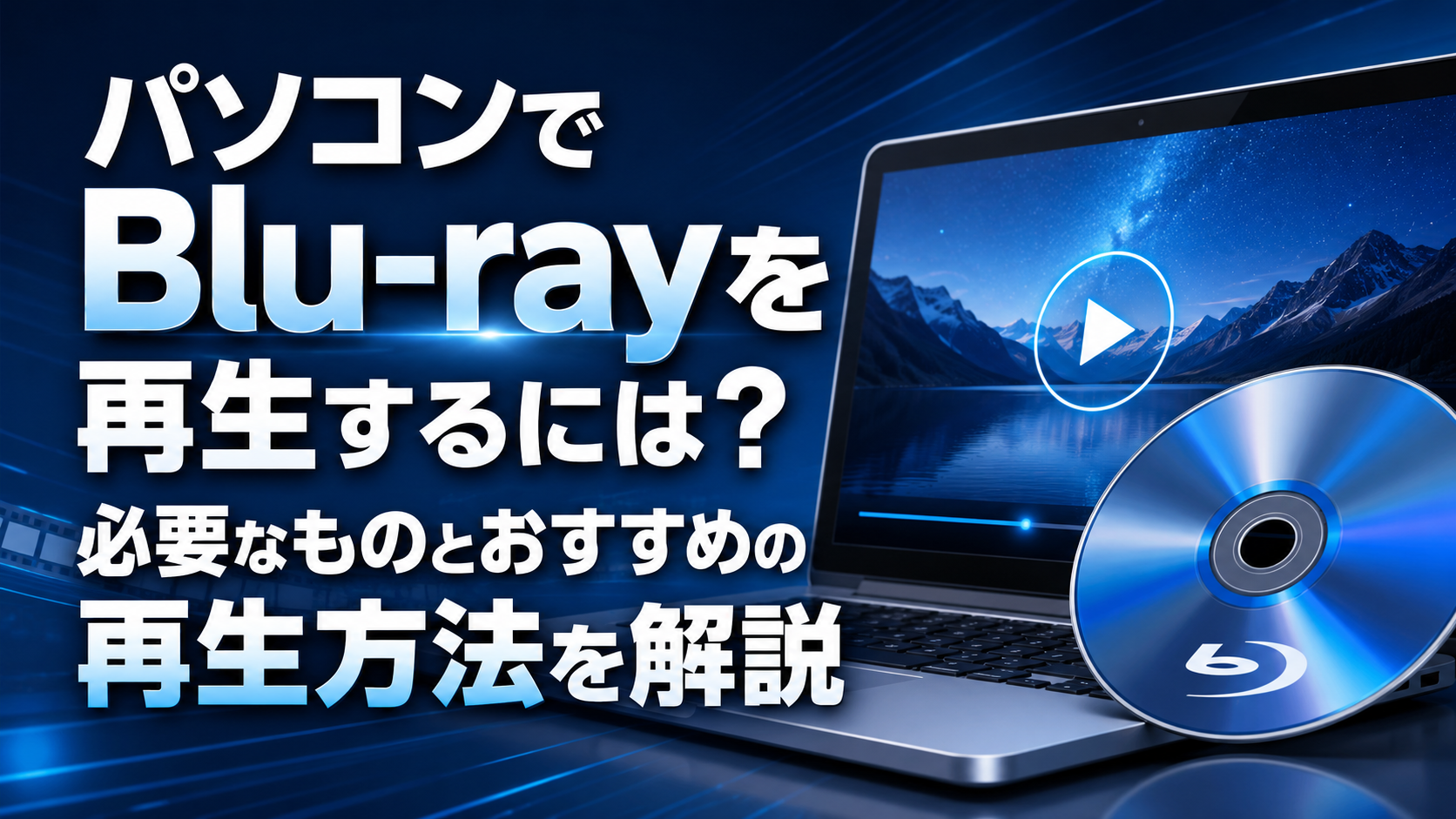 パソコンでBlu-rayを再生するには？必要なものとおすすめの再生方法を解説