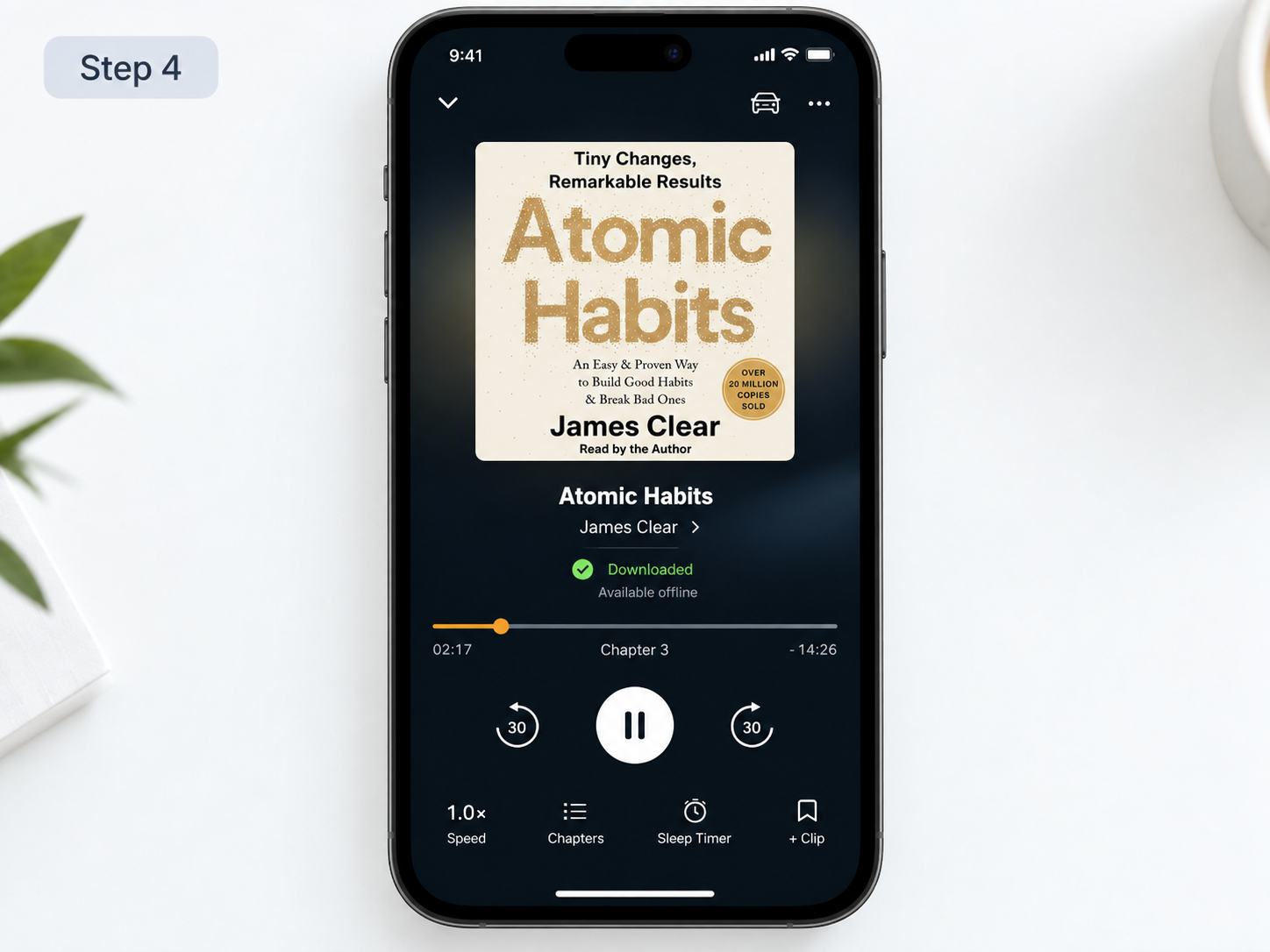 離線開啟Audible App播放
