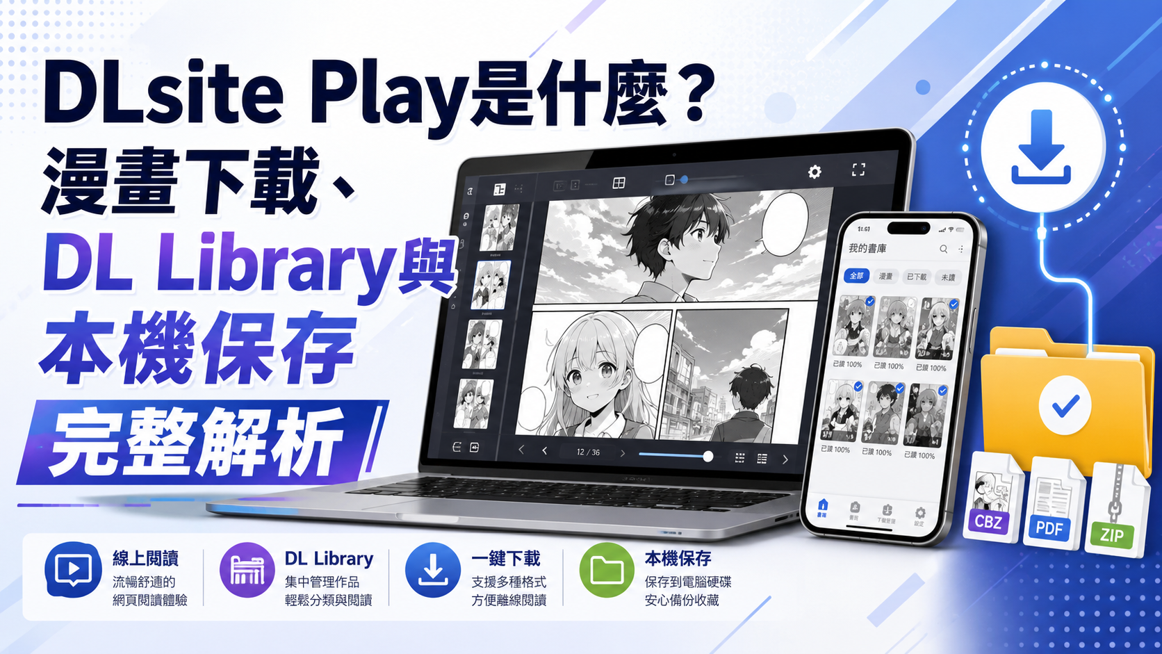 DLsite Play是什麼？漫畫下載、DL Library與本機保存完整解析