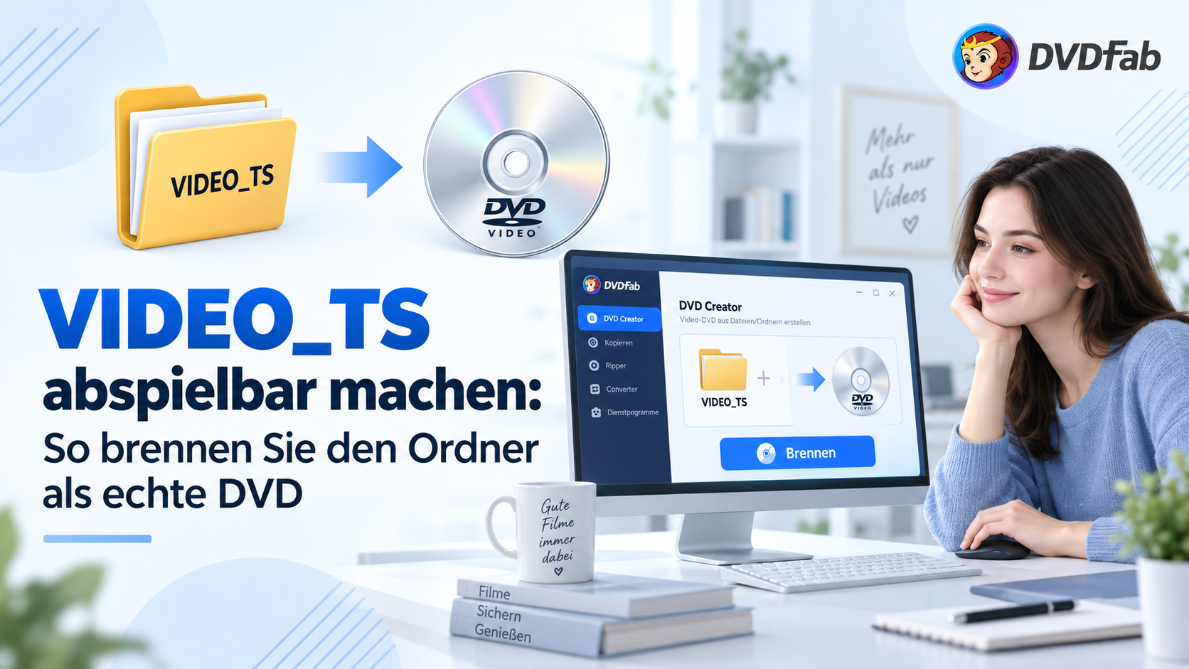 VIDEO_TS abspielbar machen: So brennen Sie den Ordner als echte DVD