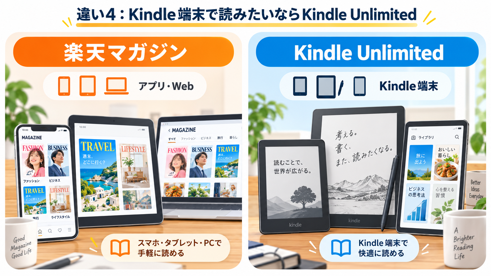 Kindle端末で読みたいならKindle Unlimited